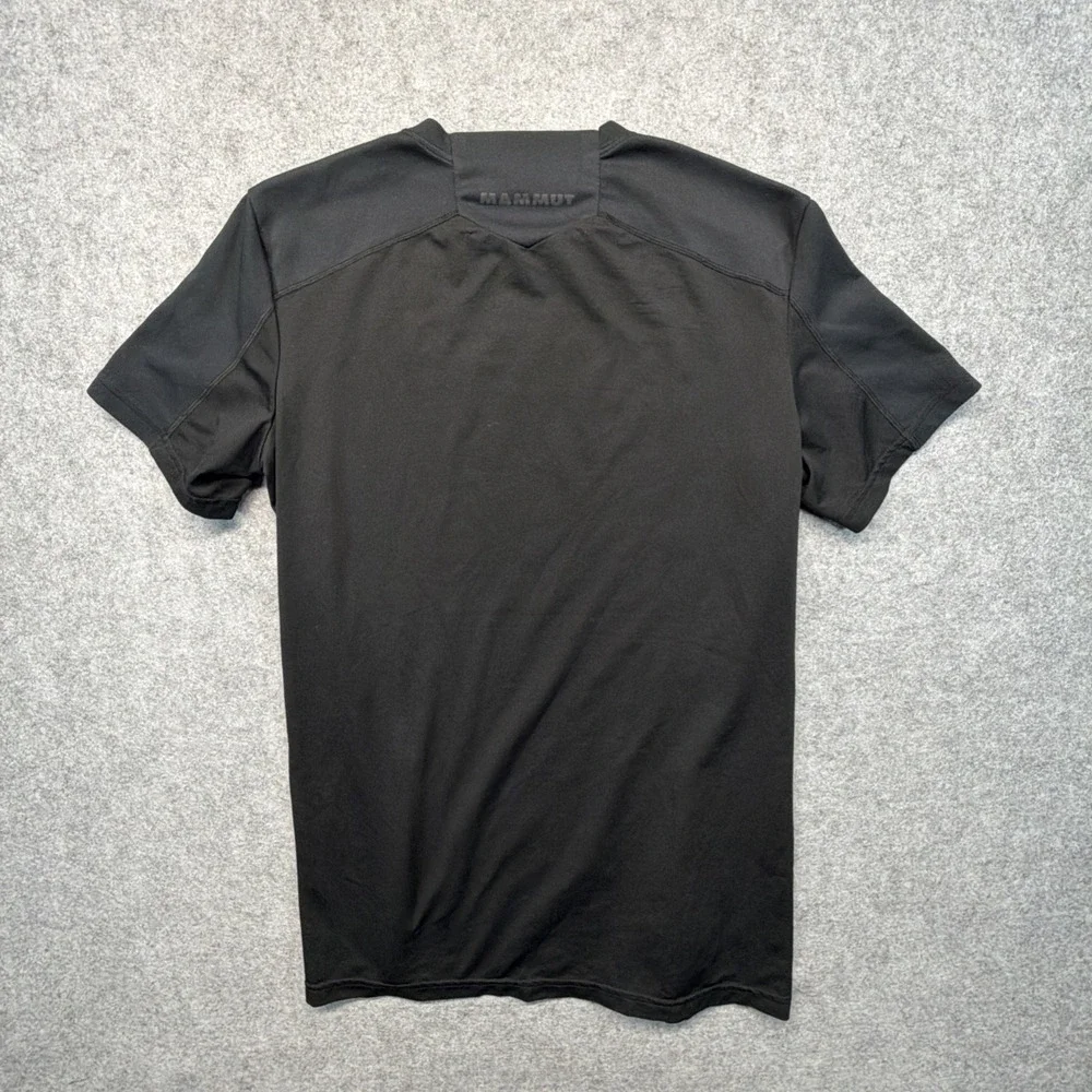 Mammut Polartec T Shirt Mens Small Black Technical Hiking Outdoor Top Base Layer